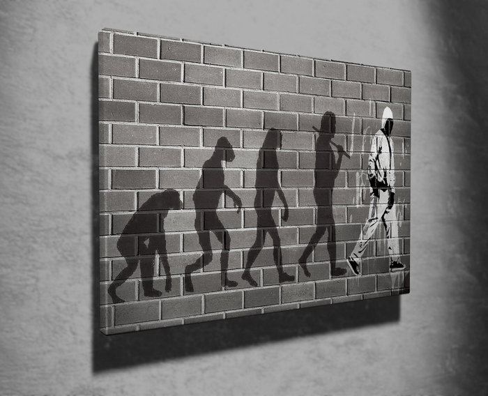 Wallity WY44 Banksy Lienzo Decorativo 50 x 70 cm Wallity WY44 Banksy Lienzo Decorativo 50 x 70 cm